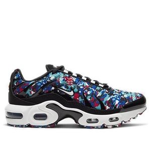NIKE air max plus gs black hyper blue sneakers